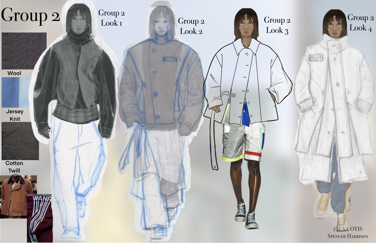 Group B: four looks